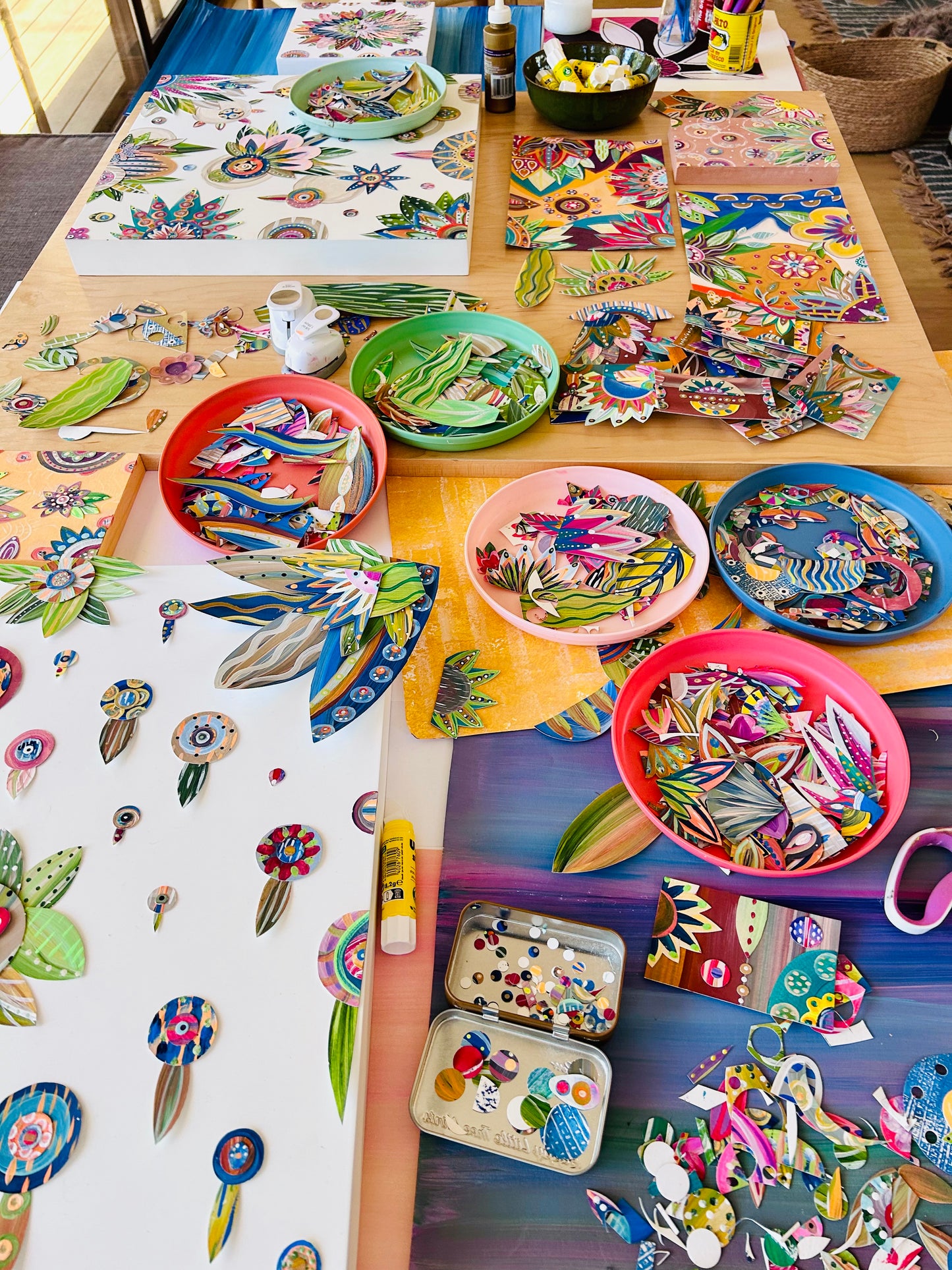 Florals Afloat (Original Wall Art)