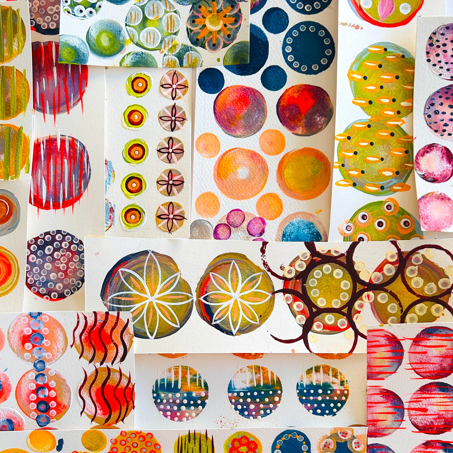 "Happy Circles", Spiral Notebook