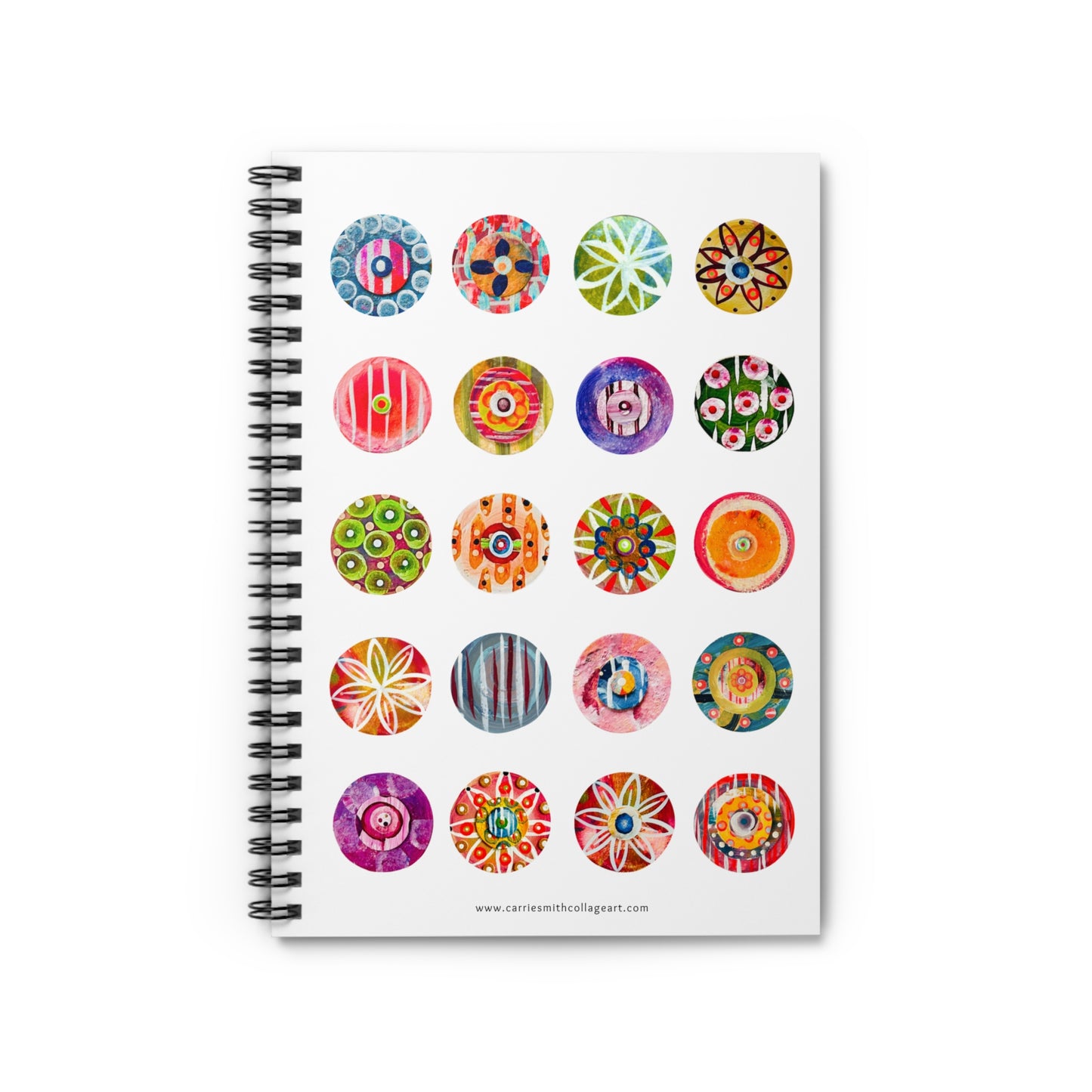 "Happy Circles", Spiral Notebook