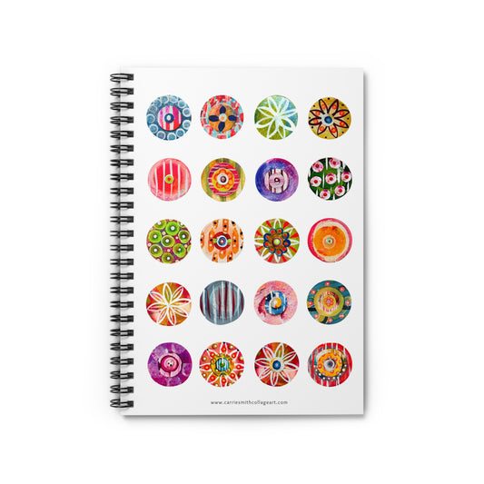 "Happy Circles", Spiral Notebook