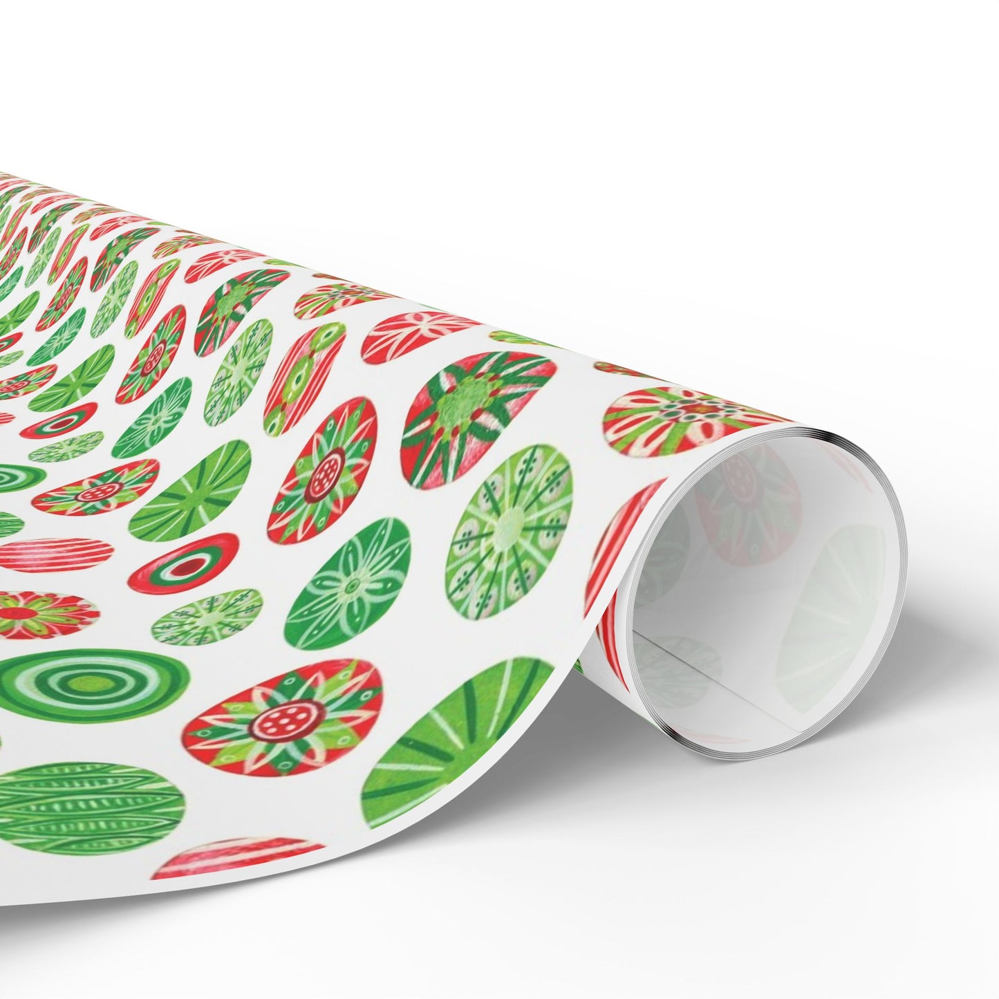 "Festive Circles" Holiday Gift Wrap