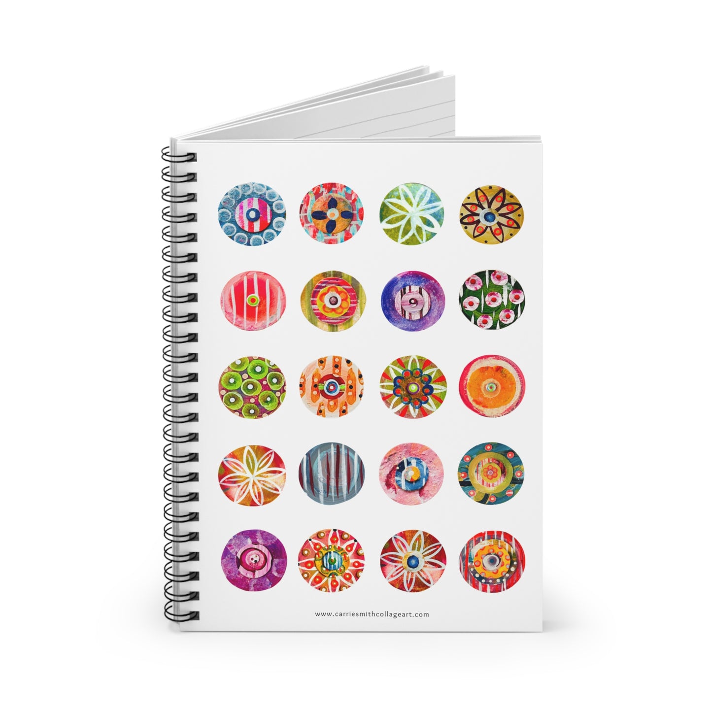 "Happy Circles", Spiral Notebook