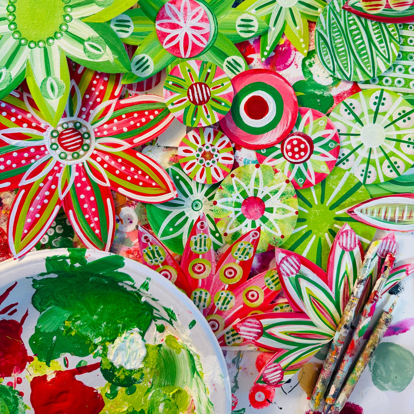 "Cheery & Bright", 5-Pack Blank Holiday Card Set