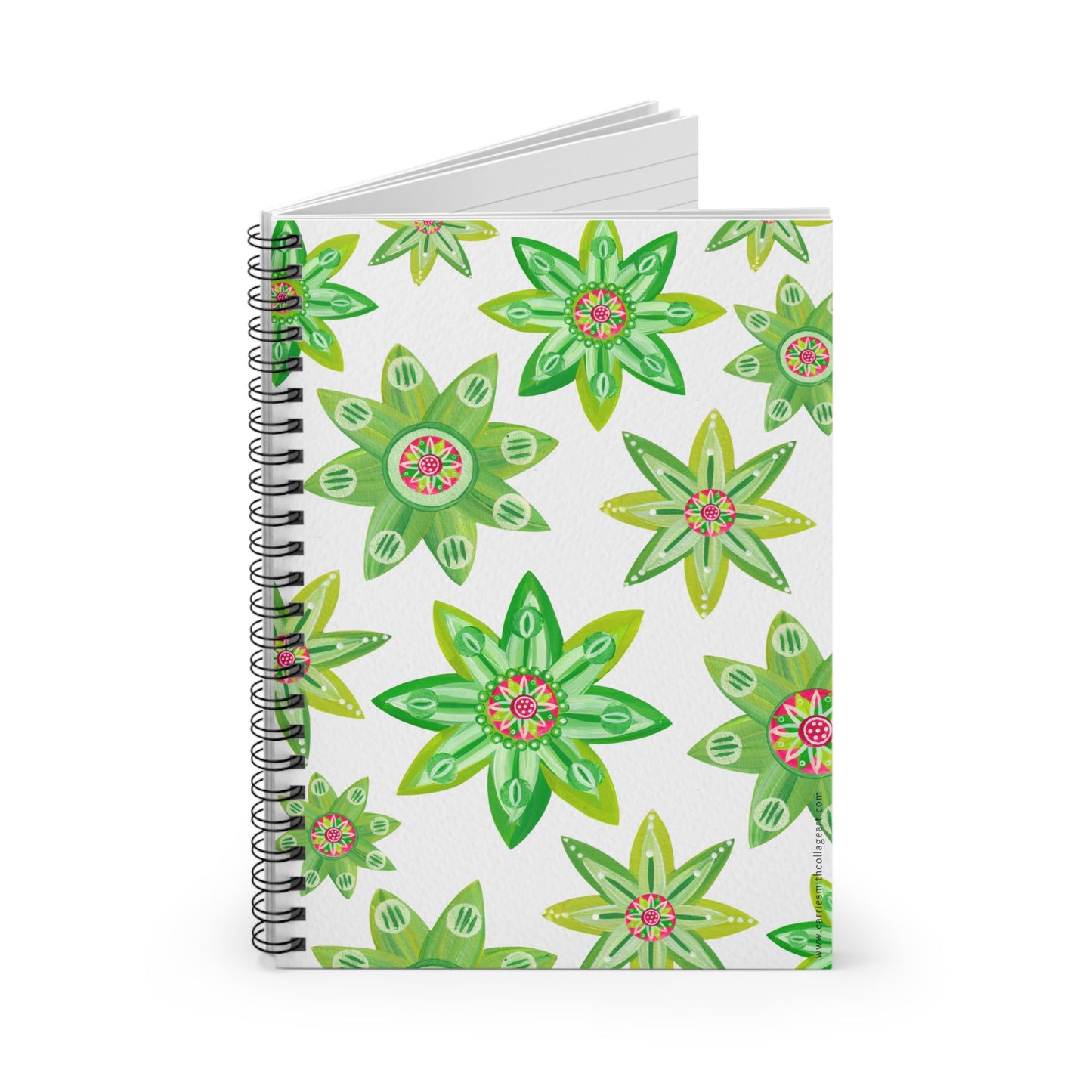 "Evergreen Blooms" Spiral Notebook