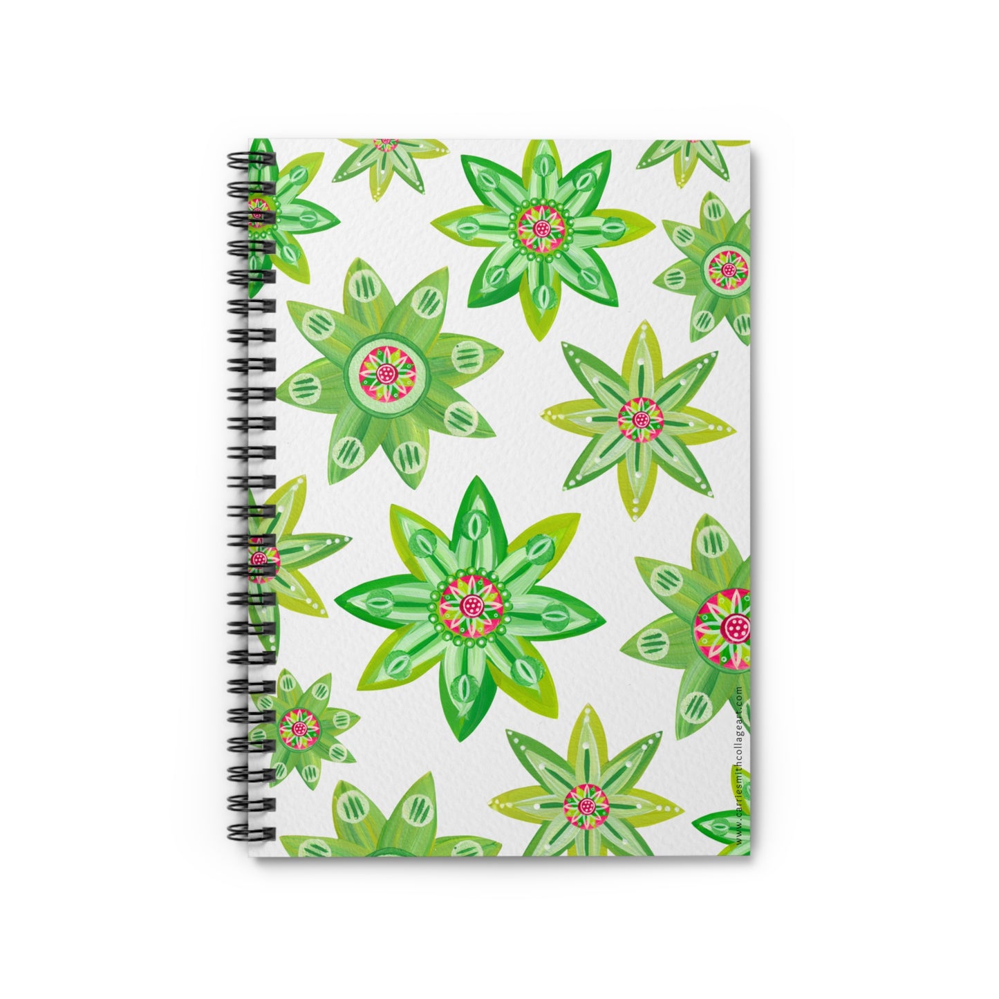 "Evergreen Blooms" Spiral Notebook