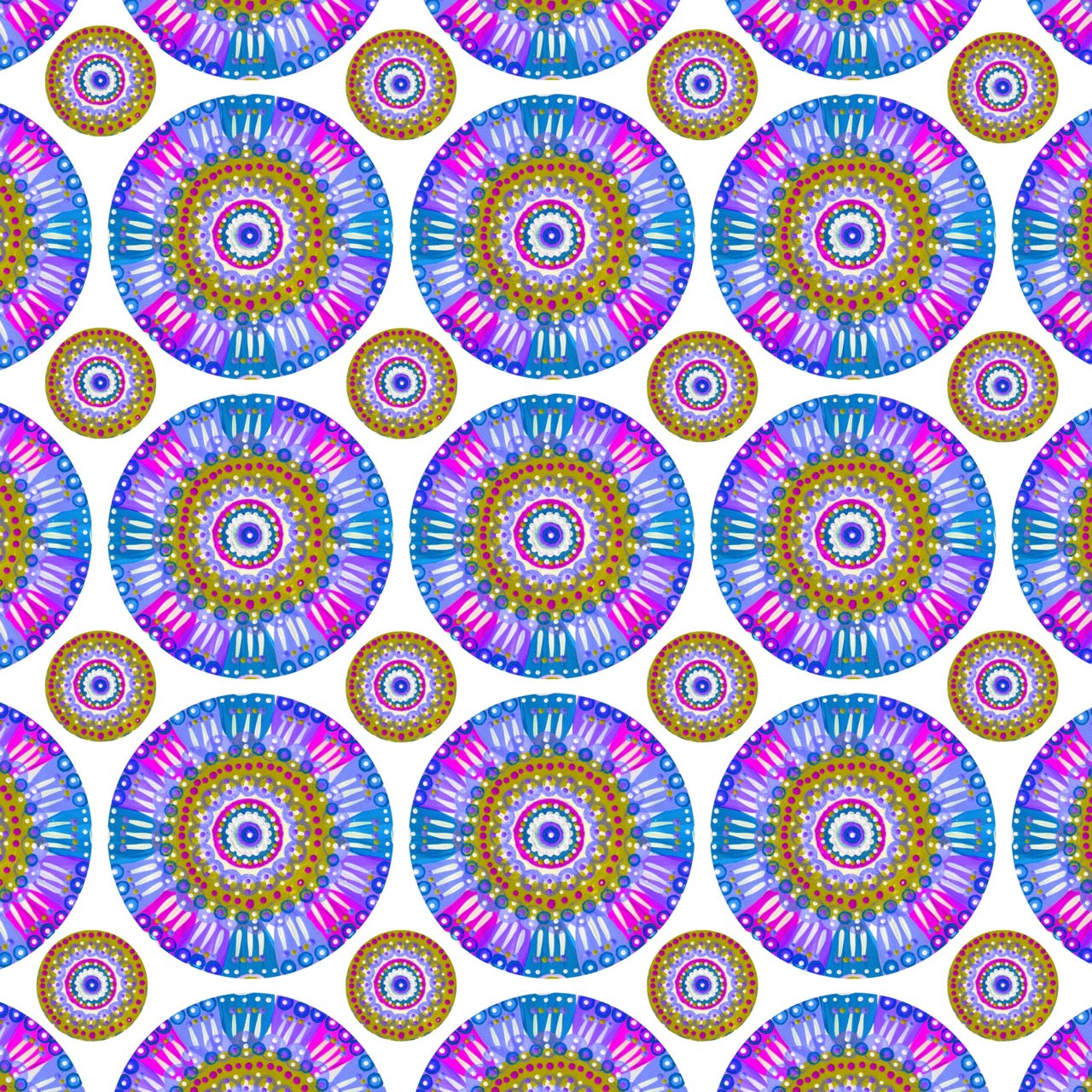 "Festival of Circles" Printable Collage Paper