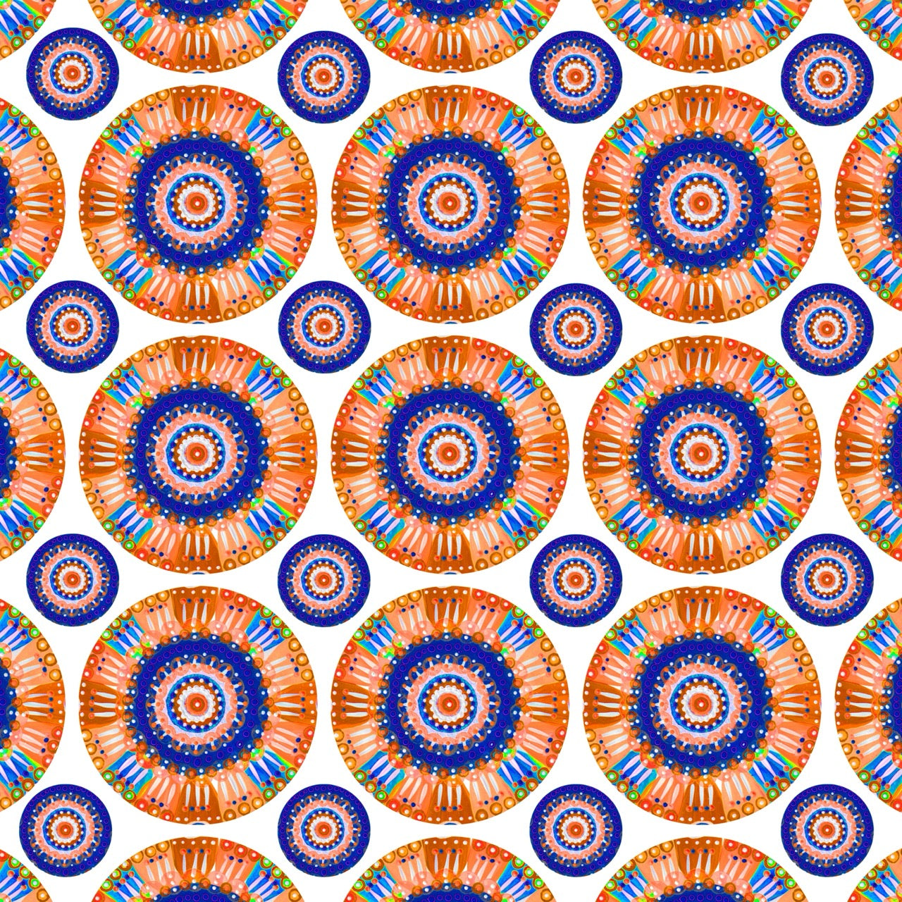 "Festival of Circles" Printable Collage Paper