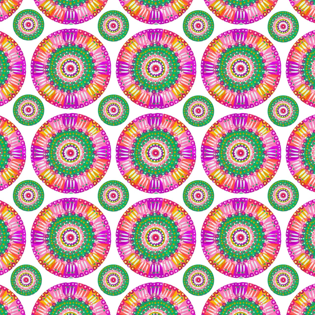 "Festival of Circles" Printable Collage Paper