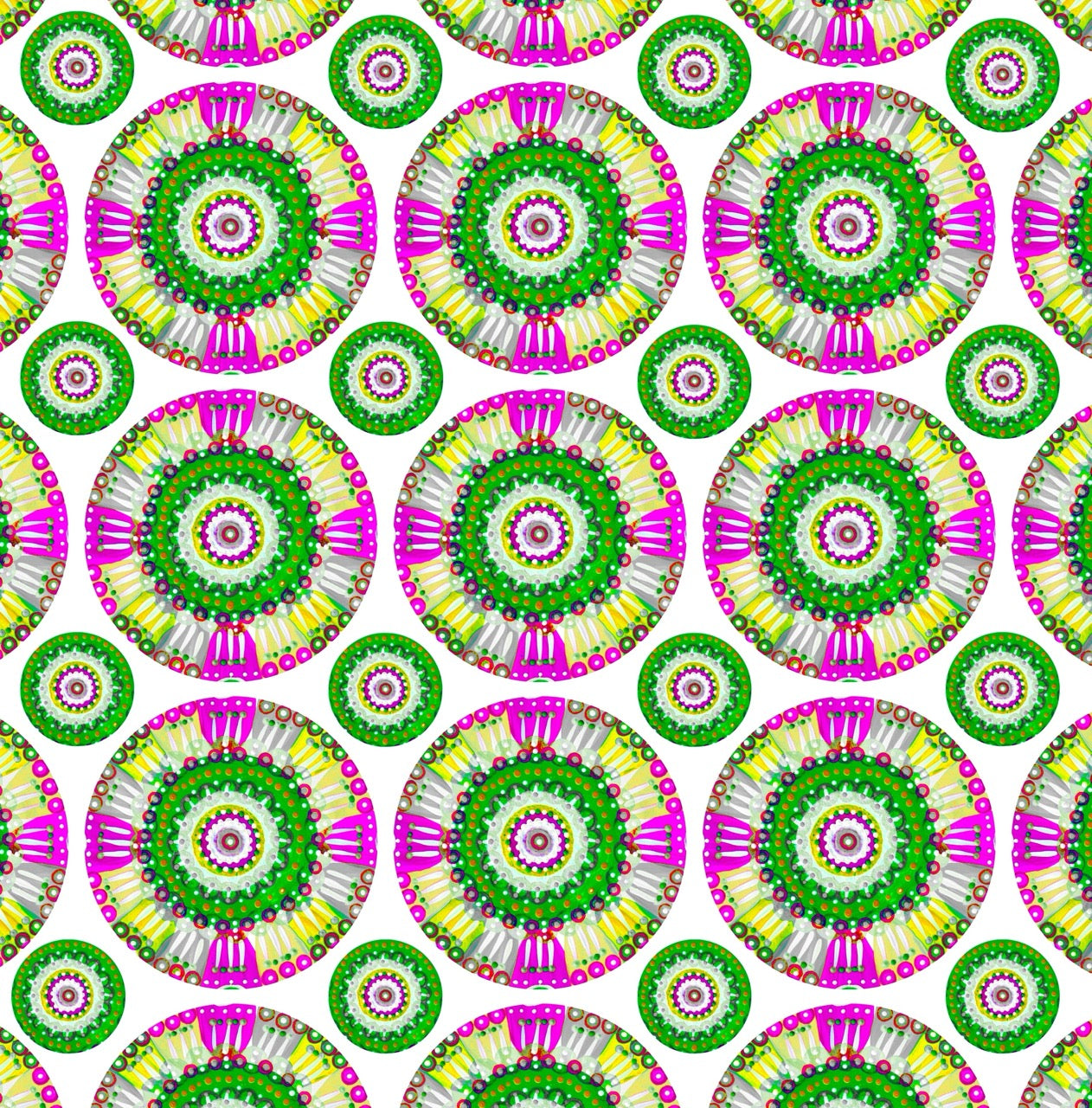 "Festival of Circles" Printable Collage Paper