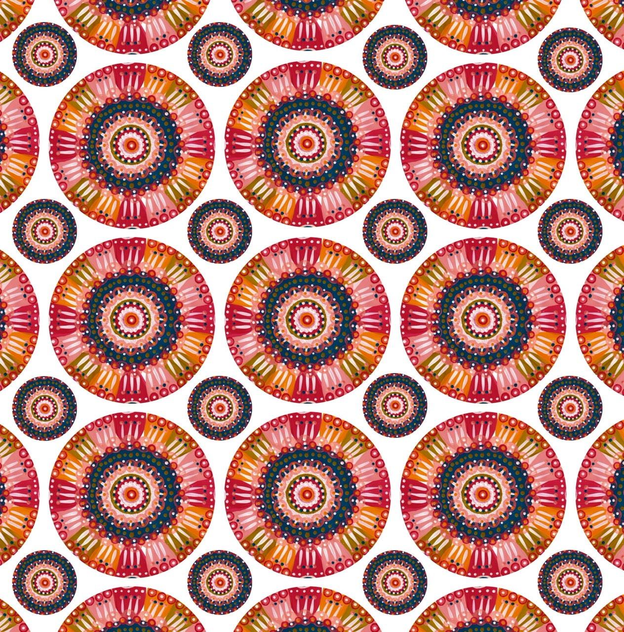 "Festival of Circles" Printable Collage Paper