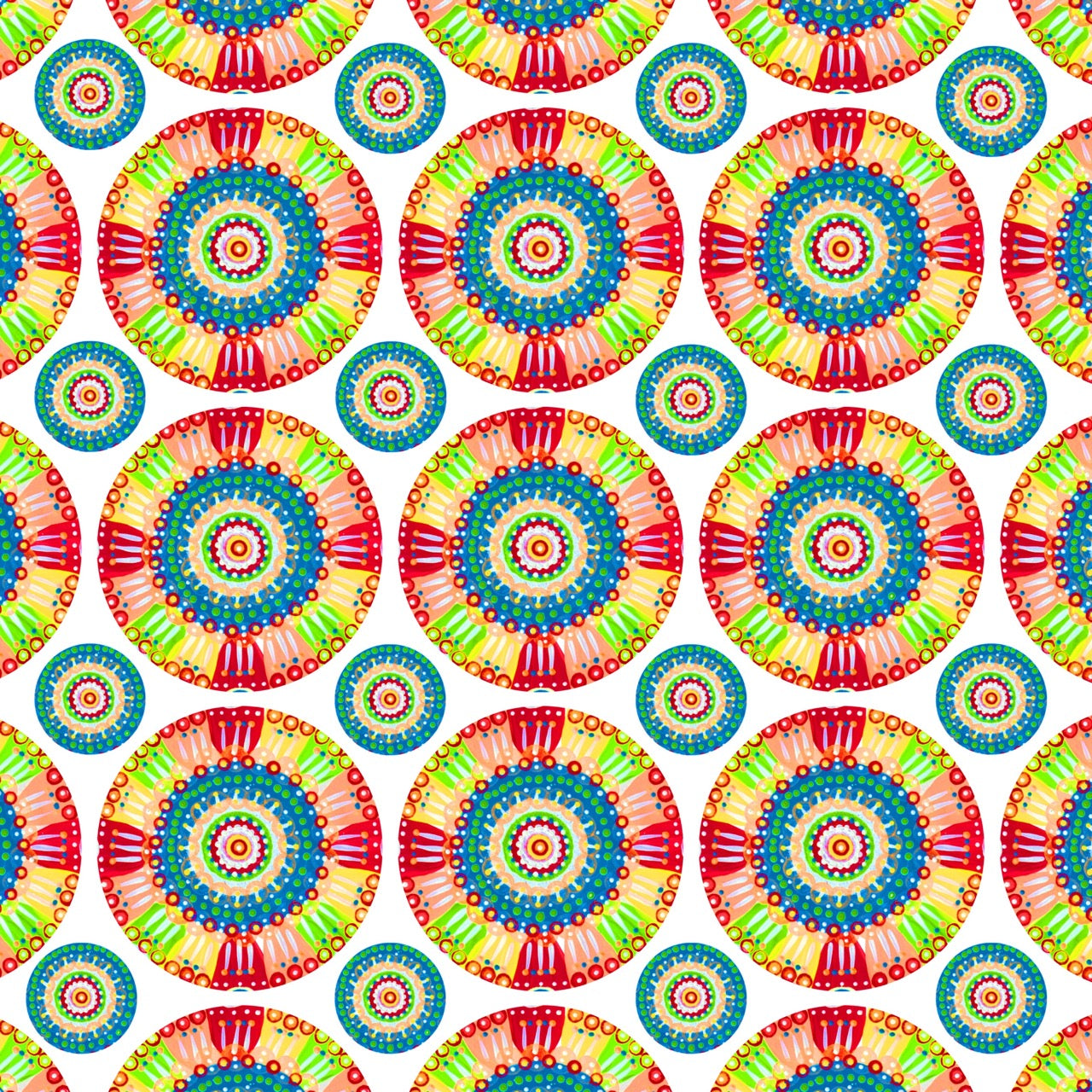 "Festival of Circles" Printable Collage Paper